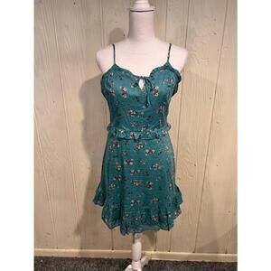 Women's City Triangles Size 11 Green Floral Dress